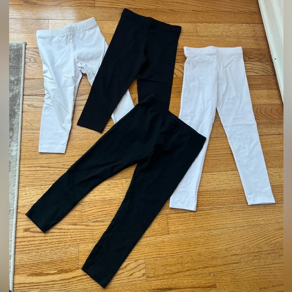 The Children's Place Bundle of 4 Girls' Leggings Capri & Regular Length 5T